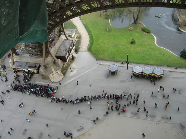 Une vue depuis la tour Effeil